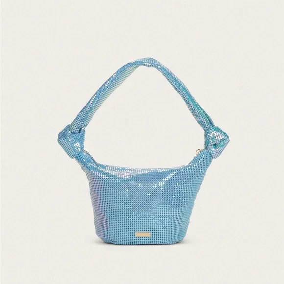 NWT Cult Gaia Gia Shoulder Bag - Pale Sky - Picture 1 of 11